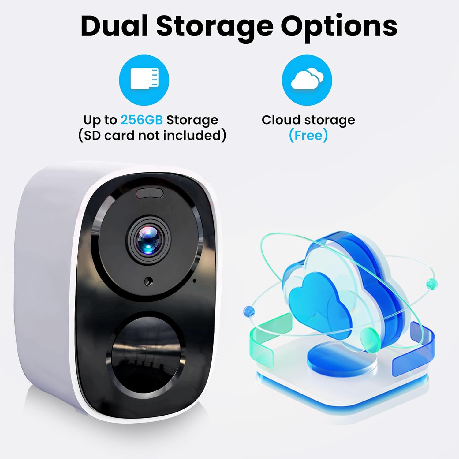 2K Wireless Security Camera I Outdoor, AI Motion Detection encalife