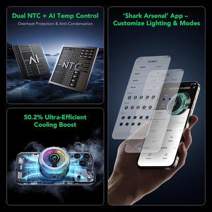 35W Magnetic Phone Cooler With Smart Display encalife