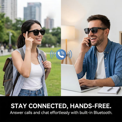 AI Smart Glasses With Camera Bluetooth Audio encalife