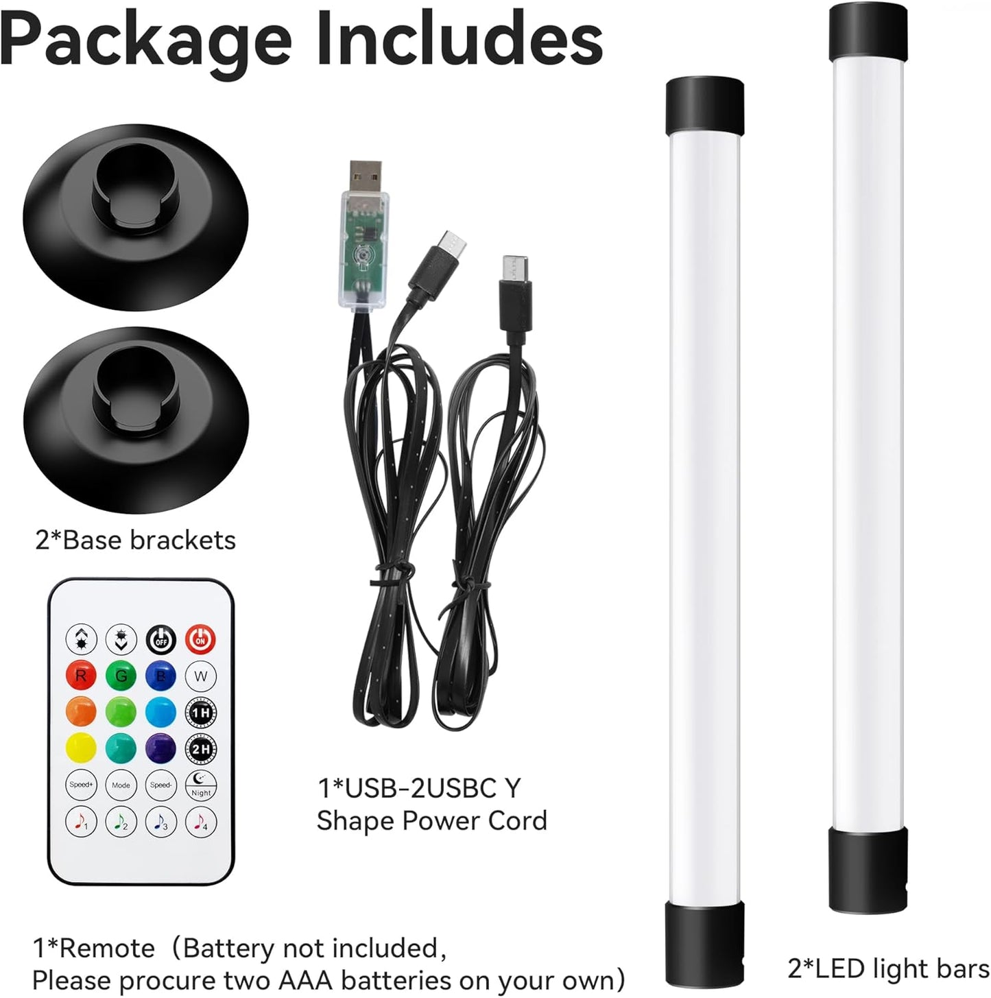 USB RGB Lighting Bars for TV Gaming Setups encalife
