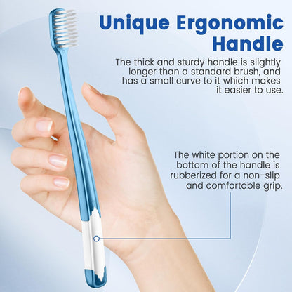 Soft Toothbrushes with Travel Covers encalife