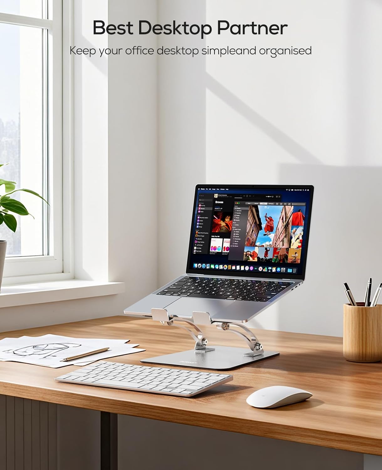 Adjustable Foldable Laptop Stand Pro encalife
