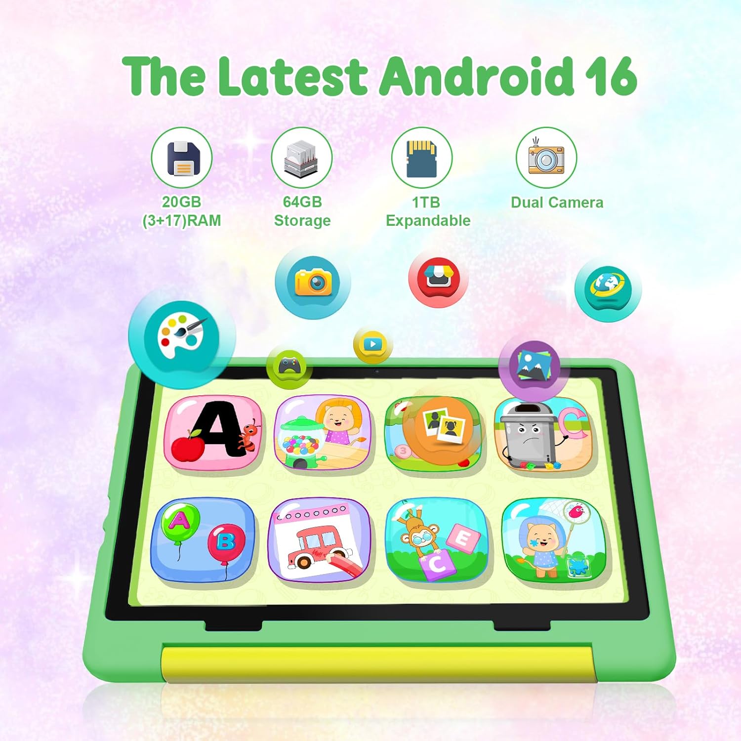 Android 10 Inch Tablet for Kid with Case encalife