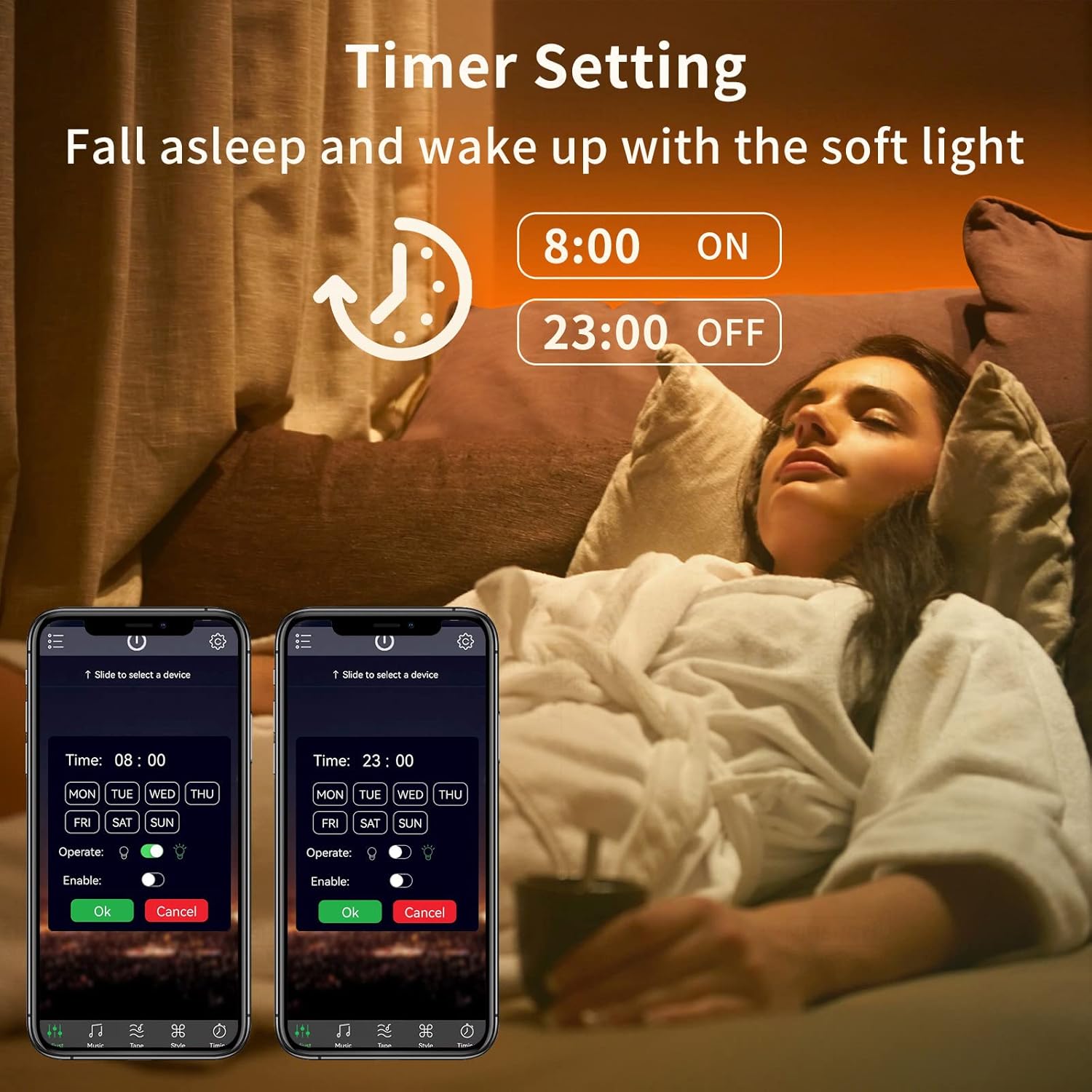RGB Lighting Strip Lights for Bedroom Decor encalife