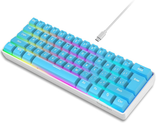 Gaming Keyboard 60% 61‑Key RGB Wired (USB‑C)

