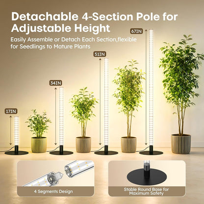 Grow lights for indoor plant | 67-Inch Adjustable Grow Light encalife