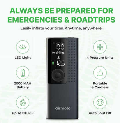 Cordless Tire Inflator For Fast Roadside Emergencies encalife
