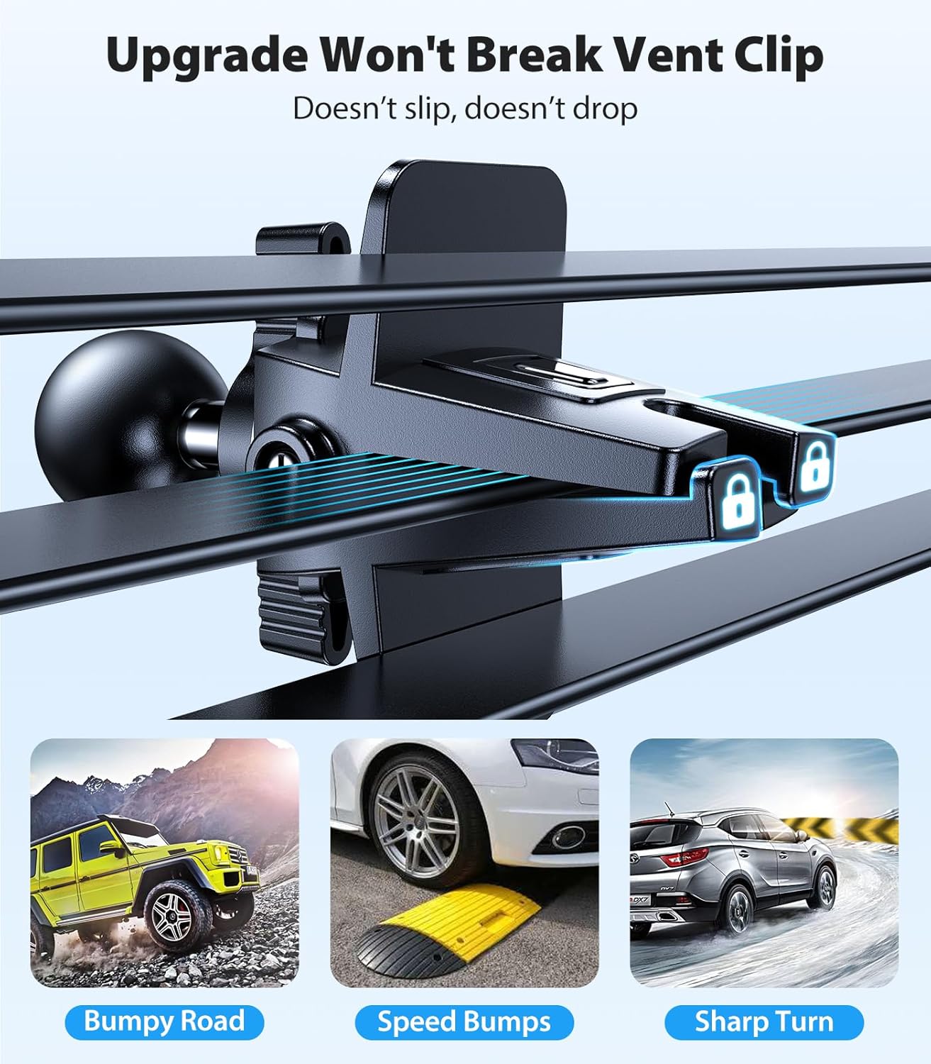 Magnetic MagSafe Car Phone Mount Vent Grip encalife