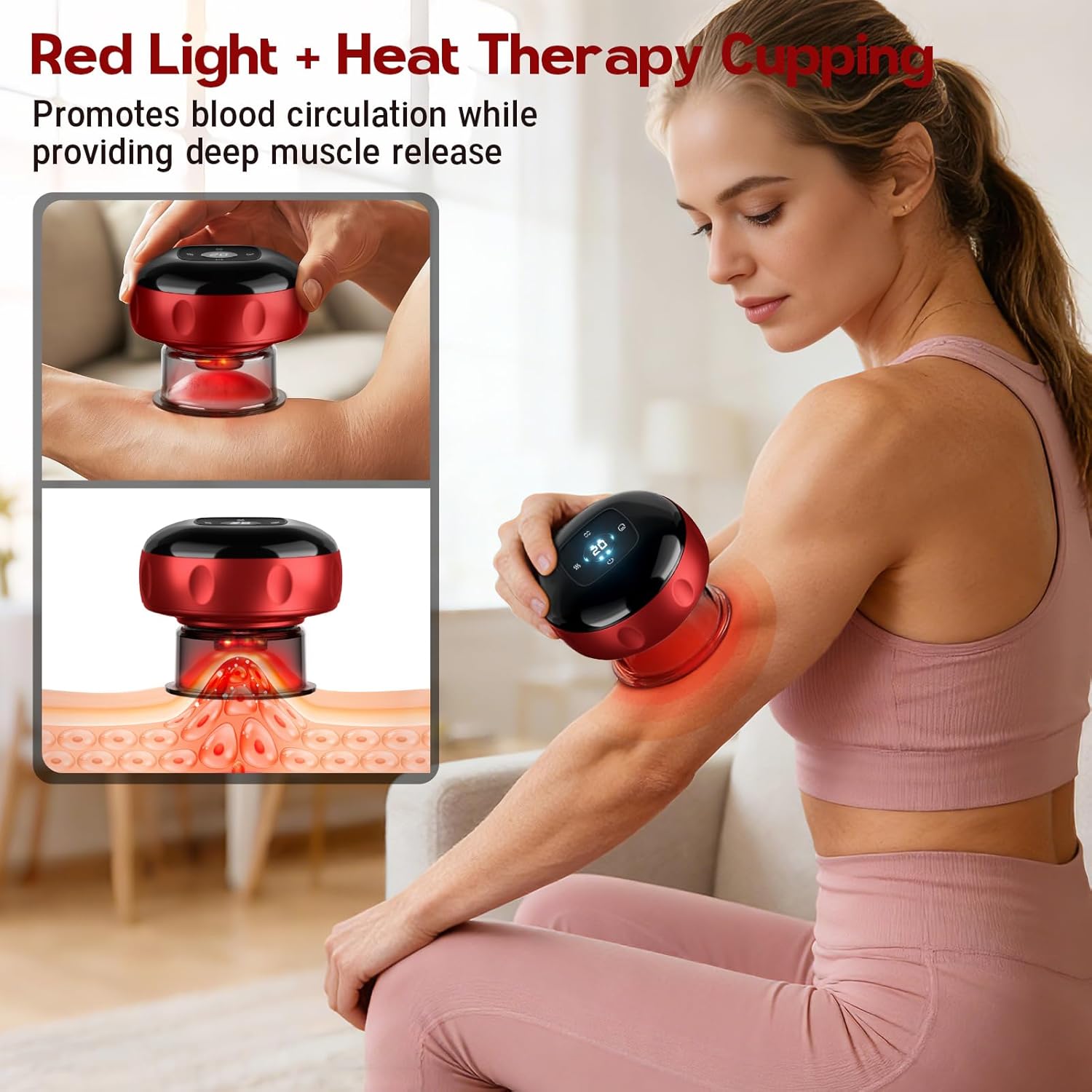 Smart Electric Cupping Massager for Sore Muscles encalife