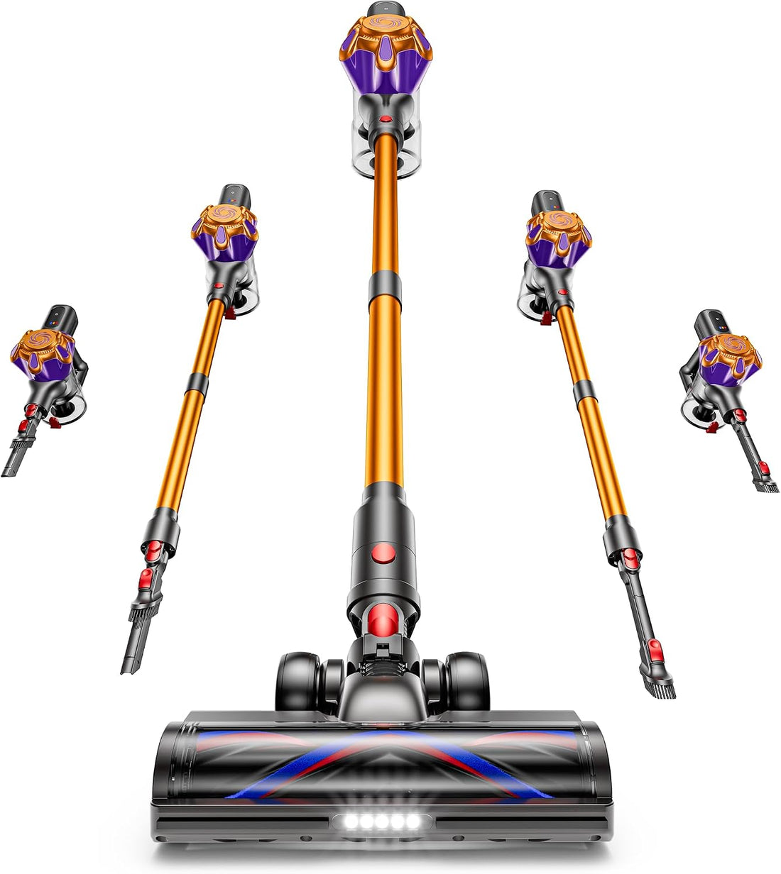Powerful cordless vacuum cleaner for pet hair and home floors