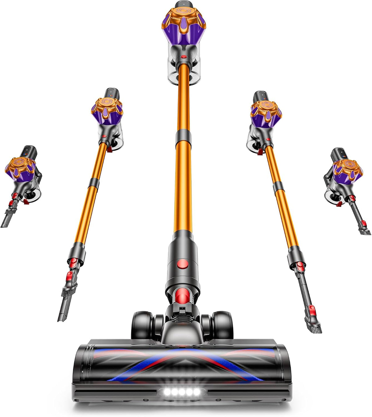 Powerful cordless vacuum cleaner for pet hair and home floors