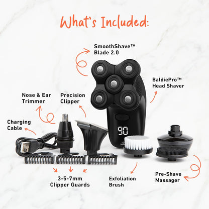 Cordless Head Shaver for Bald Men | Waterproof Electric Razor encalife