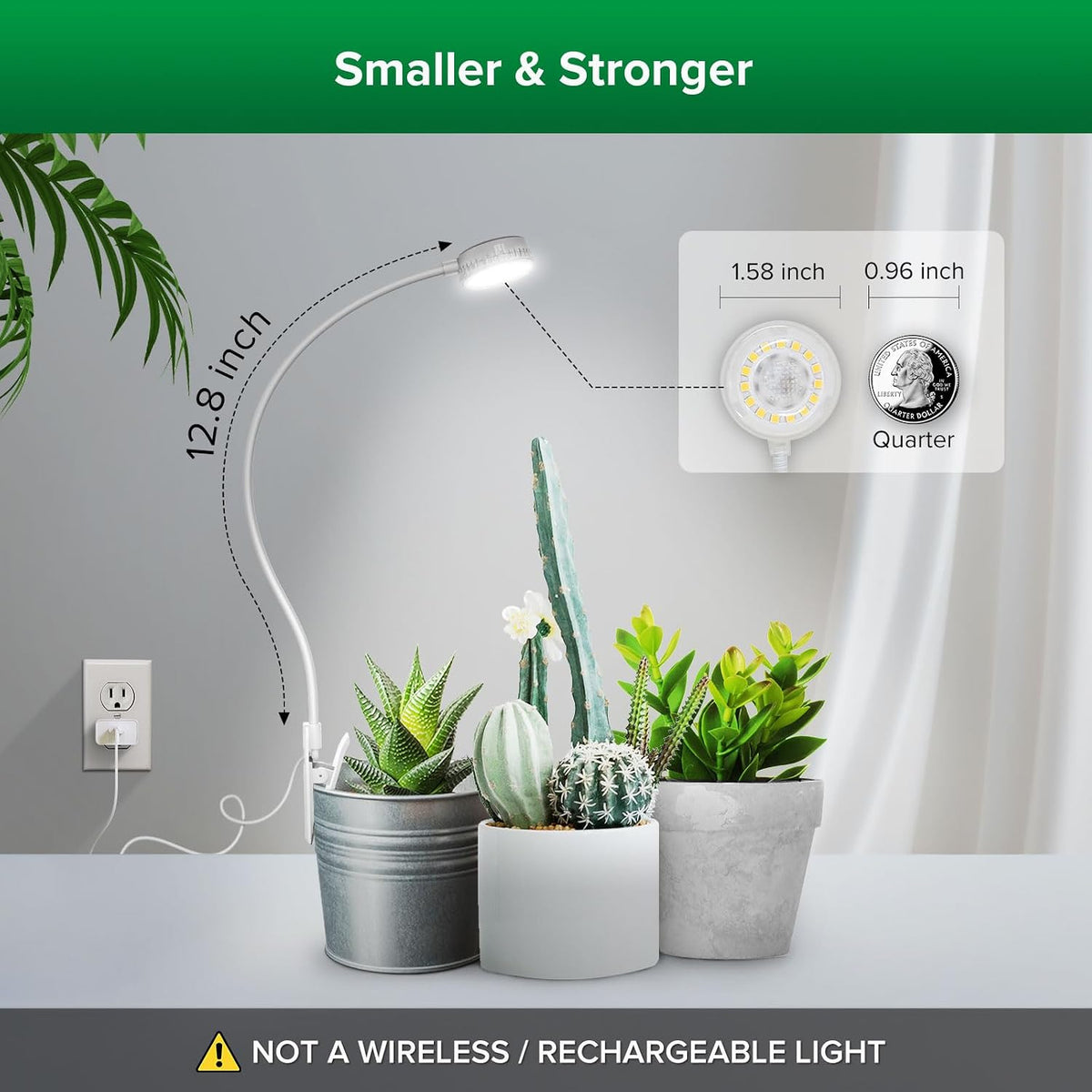 Grow Light For Indoor Plants | Pot Clip Full Spectrum encalife