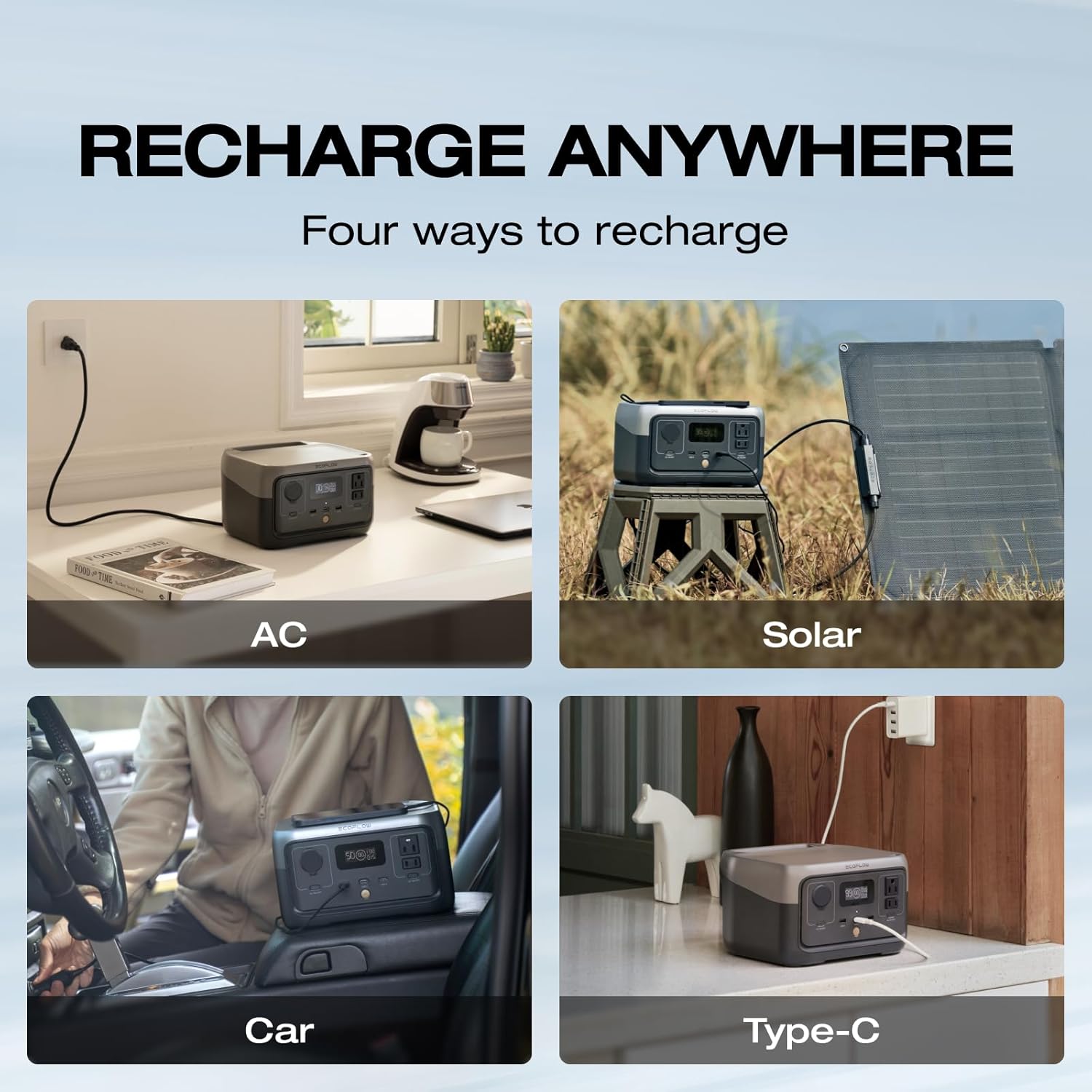 EcoFlow RIVER 2 Portable Power Station 256Wh I Fast Charging encalife
