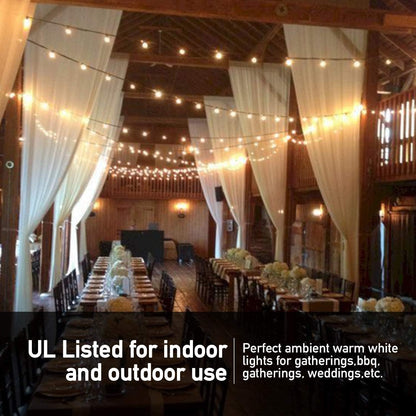 102FT Outdoor String Lights I Waterproof LED Patio &amp; Garden Lights encalife