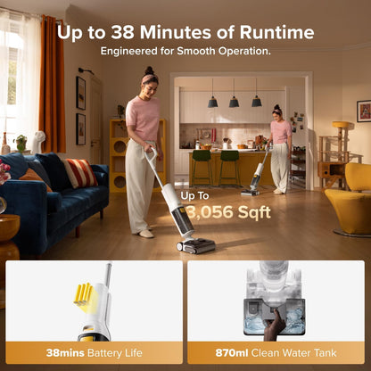 Cordless Wet Dry Floor Cleaner Vacuum Mop encalife