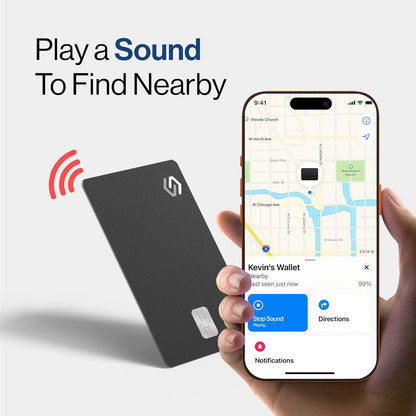 Ultra-Slim Wallet Tracker Card for Apple Users encalife