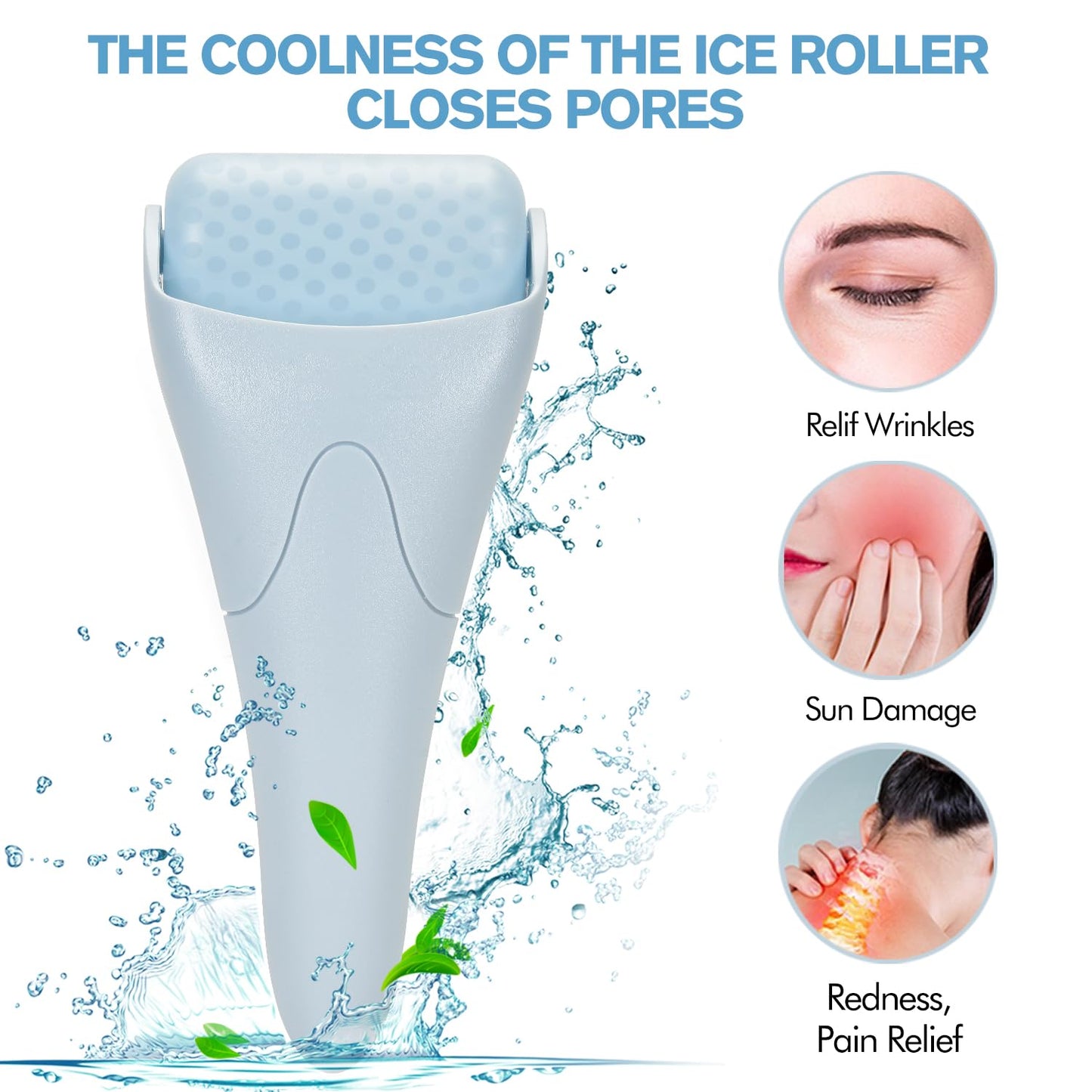 Cooling Ice Roller for Face Puffiness Relief Skincare encalife