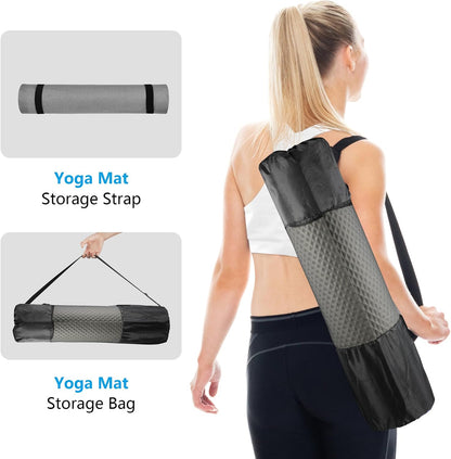 Extra Wide Thick Yoga Mat With Bag encalife