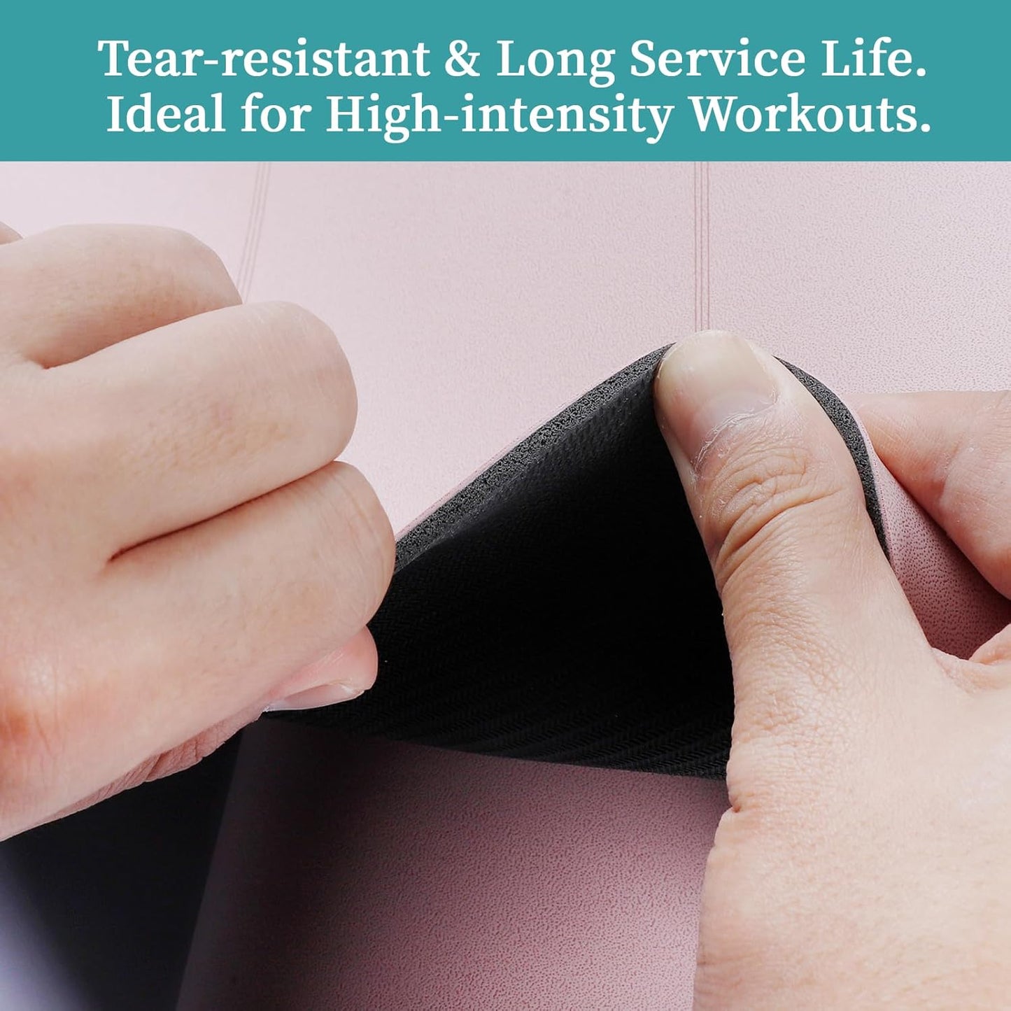 Yoga Mat I Non-Slip Mat with Natural Rubber Base encalife