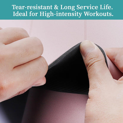 Yoga Mat I Non-Slip Mat with Natural Rubber Base encalife