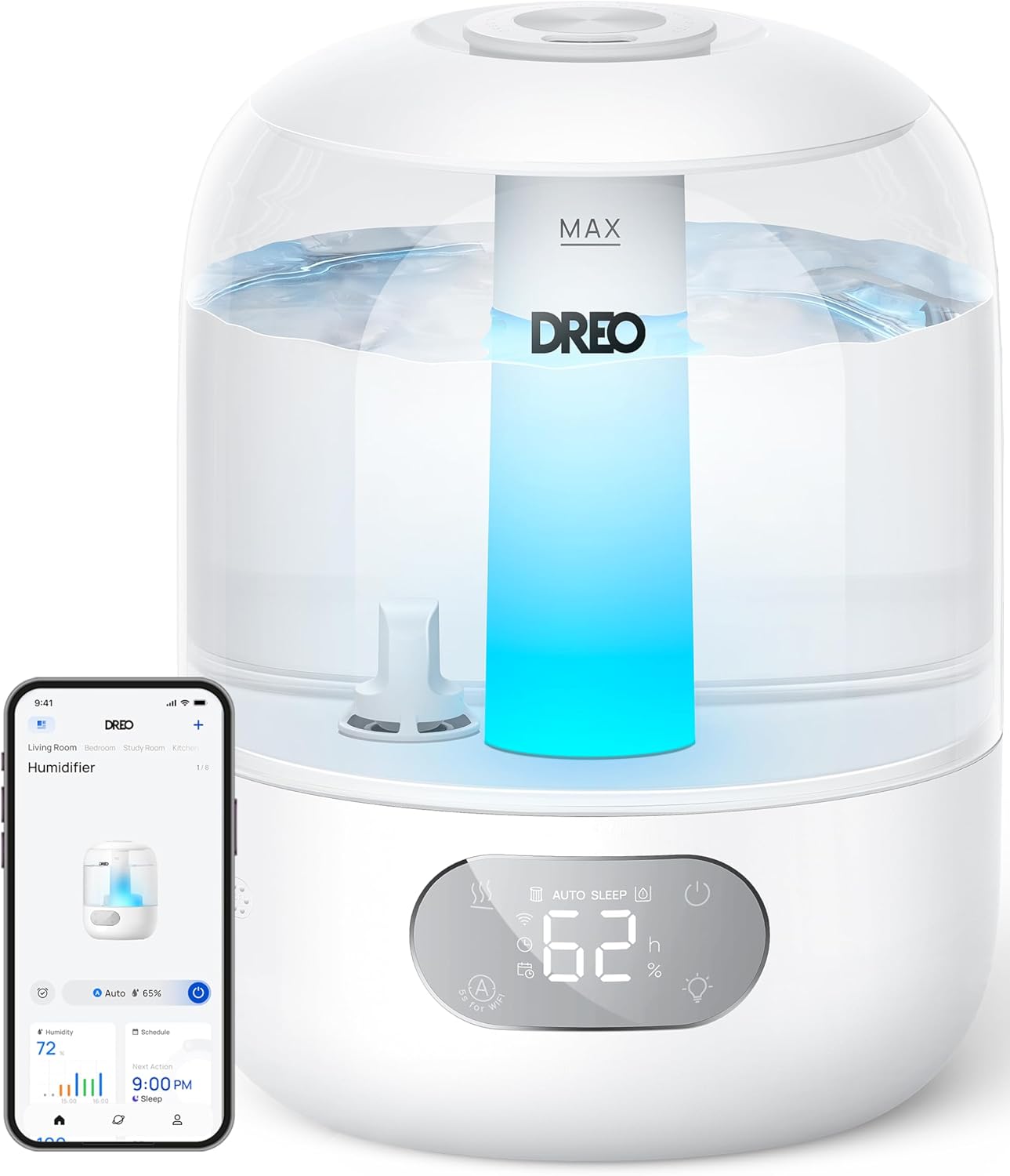 Cool Mist Humidifier | 3L Capacity | With Night Light & Aroma Tray encalife