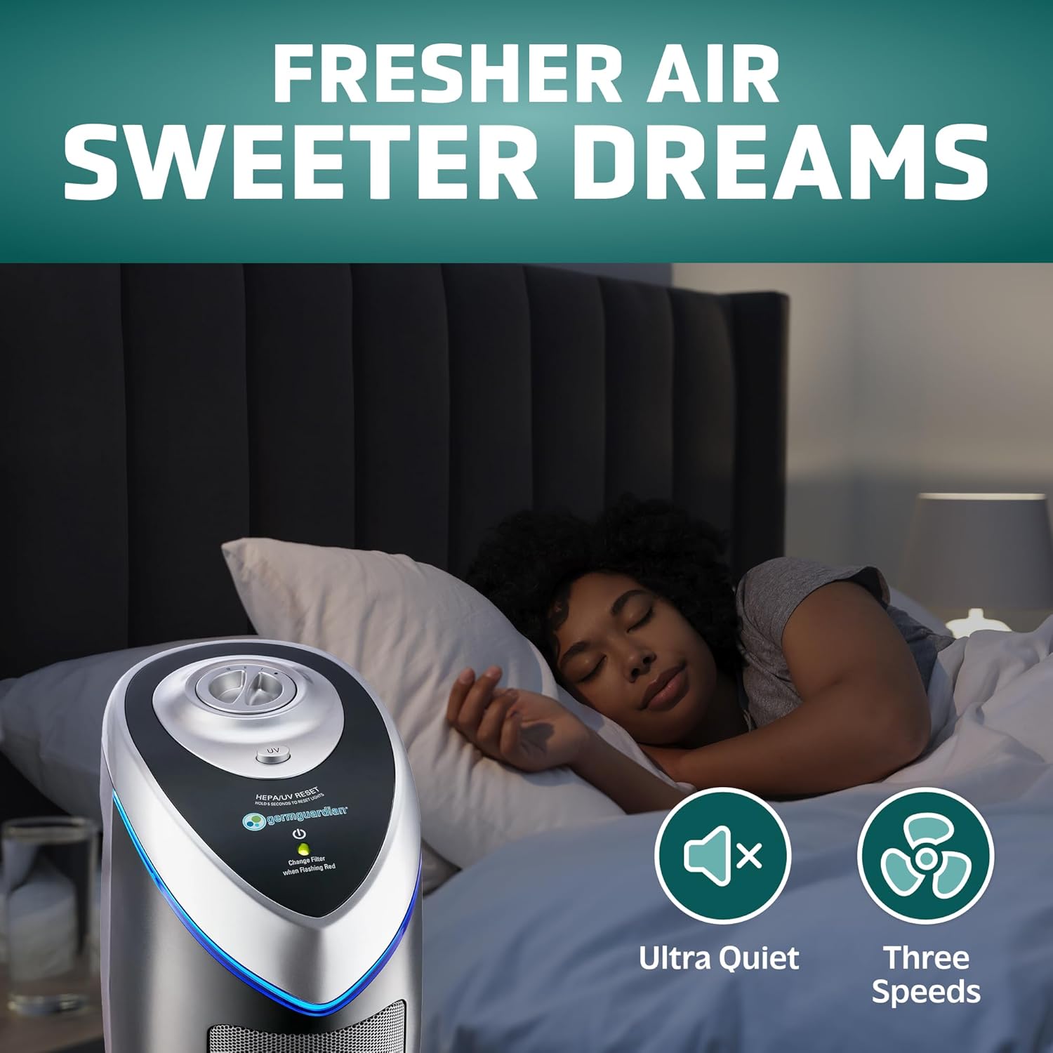 Large Room HEPA Air Purifier | UV & Odor Control encalife