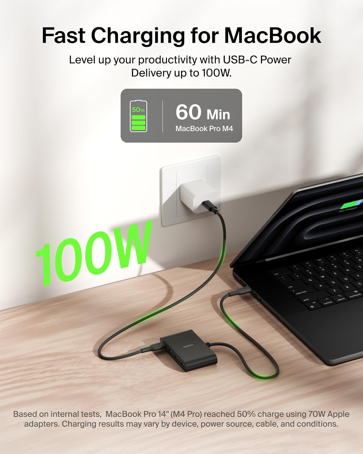 100W USB-C Hub 4-Port 10Gbps Adapter encalife