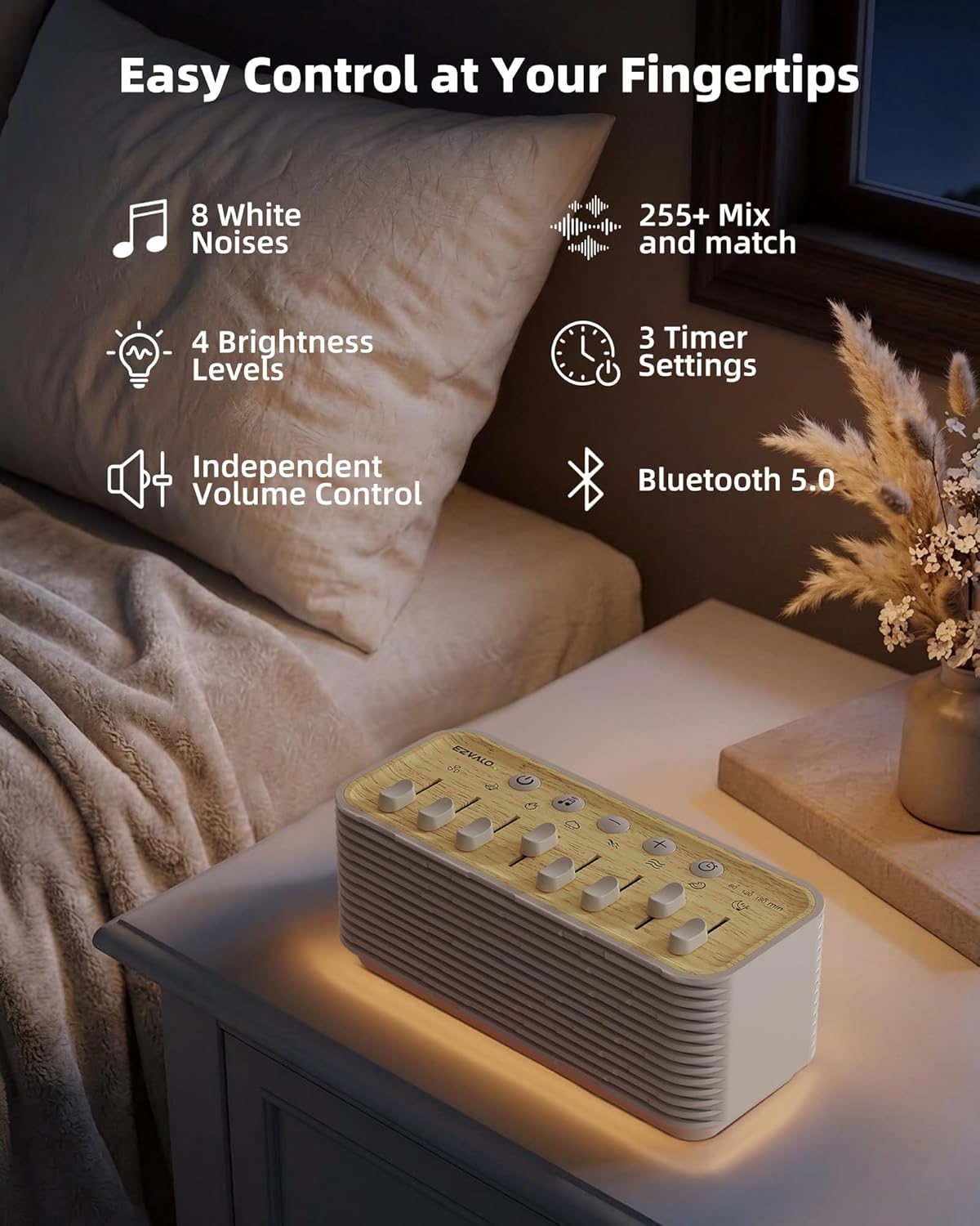 Sound Machine for Sleeping with White Noise encalife