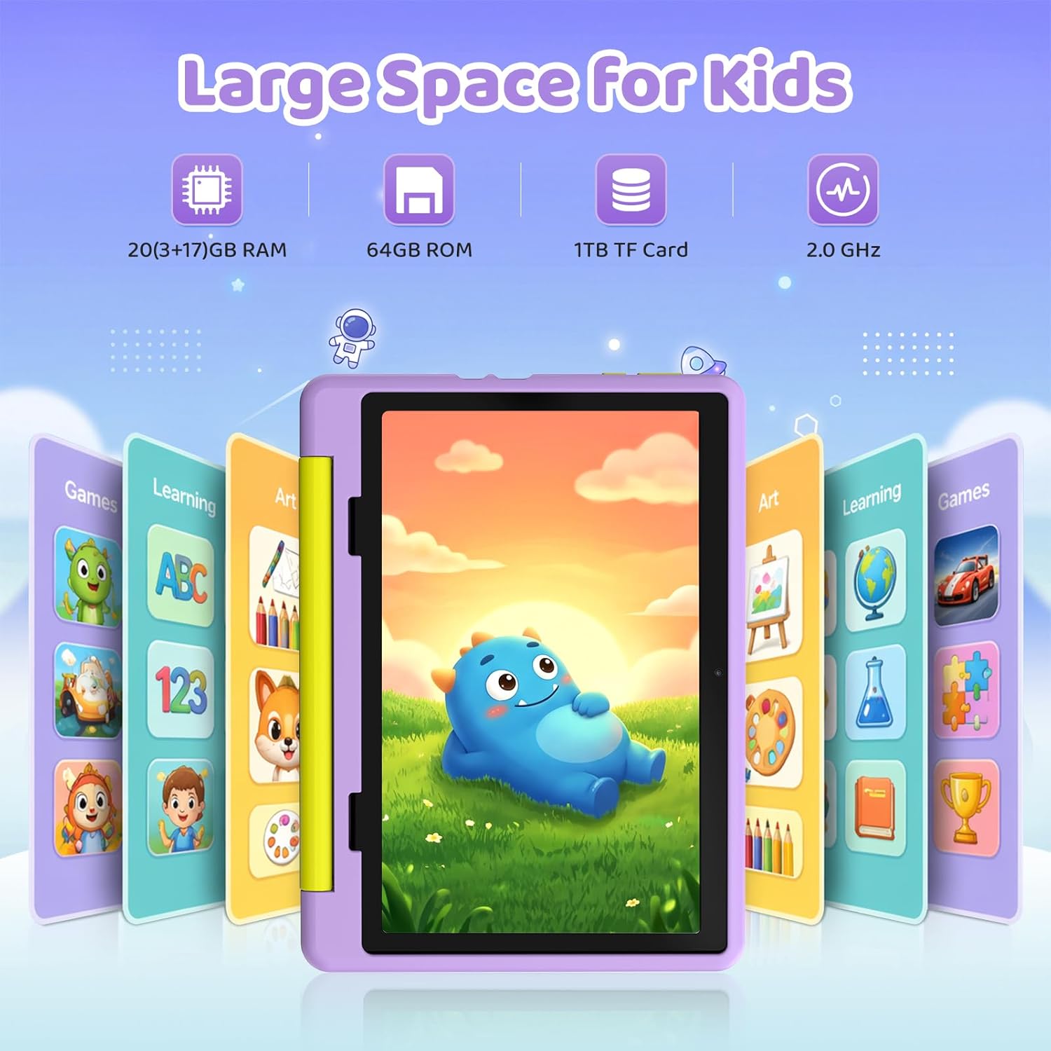 Android Tablet for Kid with Case &amp; Parental Controls encalife