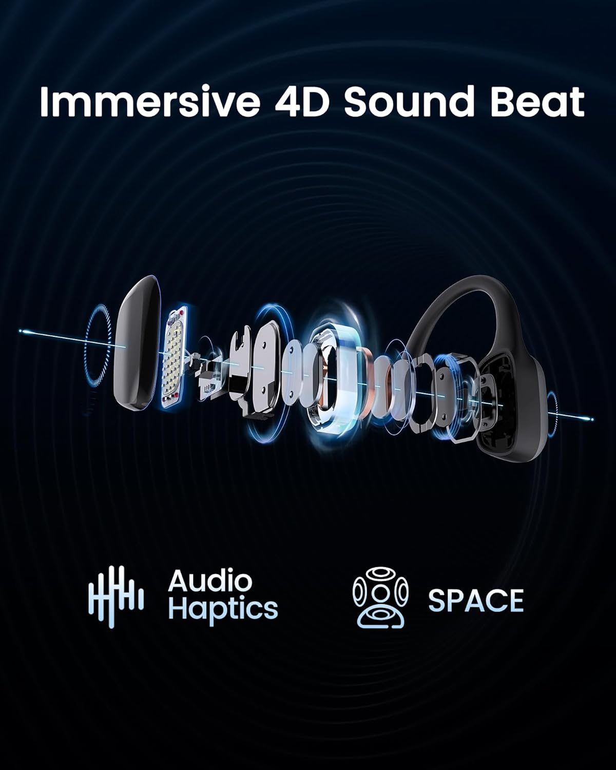 Smart Bluetooth Headphones for Sports Training encalife