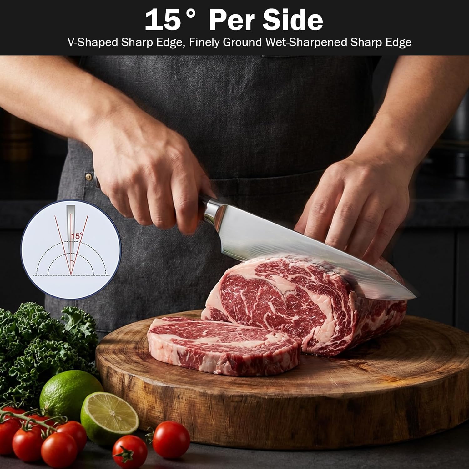 Kitchen Knife Set | 4PCS High Carbon Chef Knives encalife