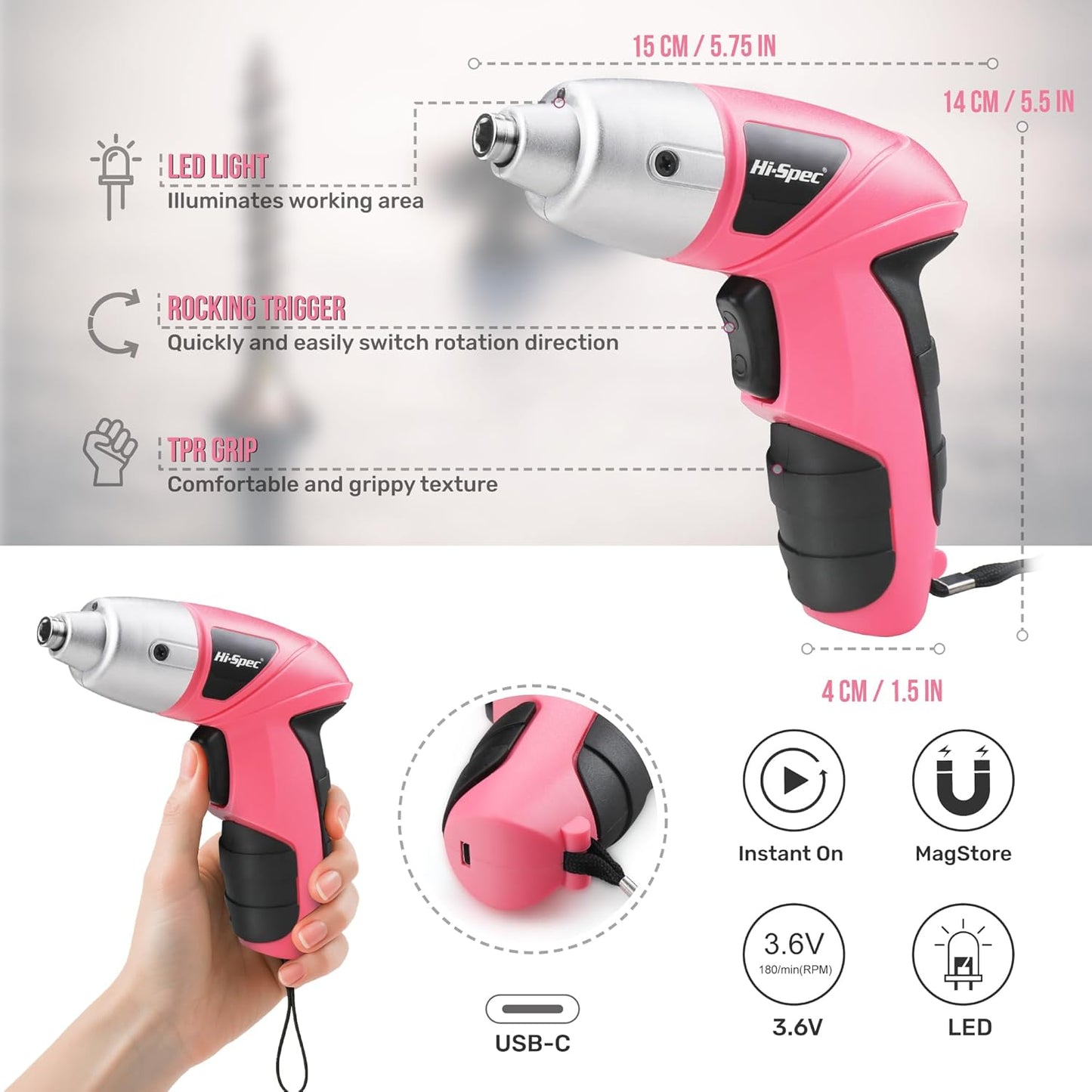 Electric Screwdriver Kit | Cordless Rechargeable Mini Power Tool encalife