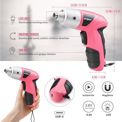 Electric Screwdriver Kit | Cordless Rechargeable Mini Power Tool encalife