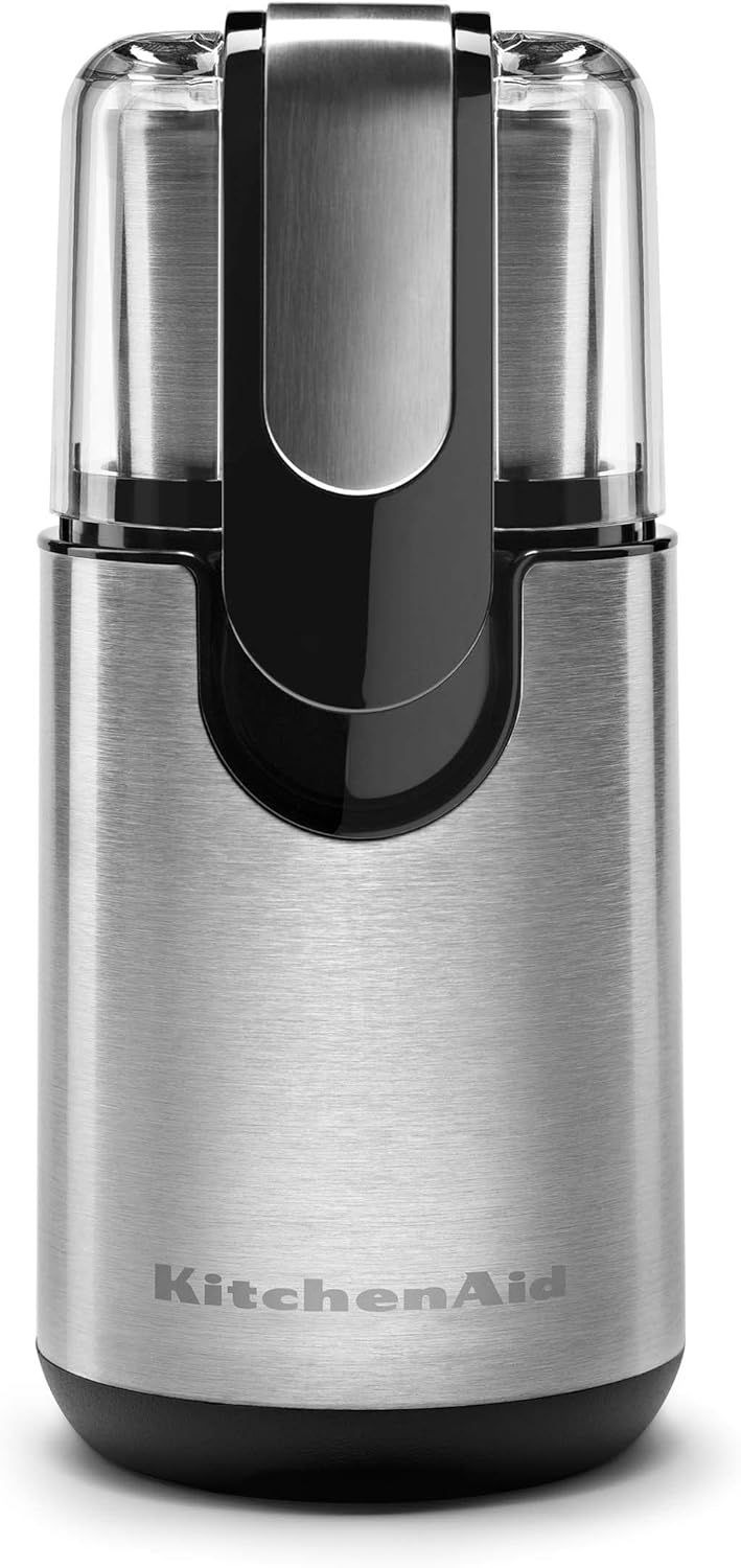 One-touch coffee grinder with removable 4 oz bowl