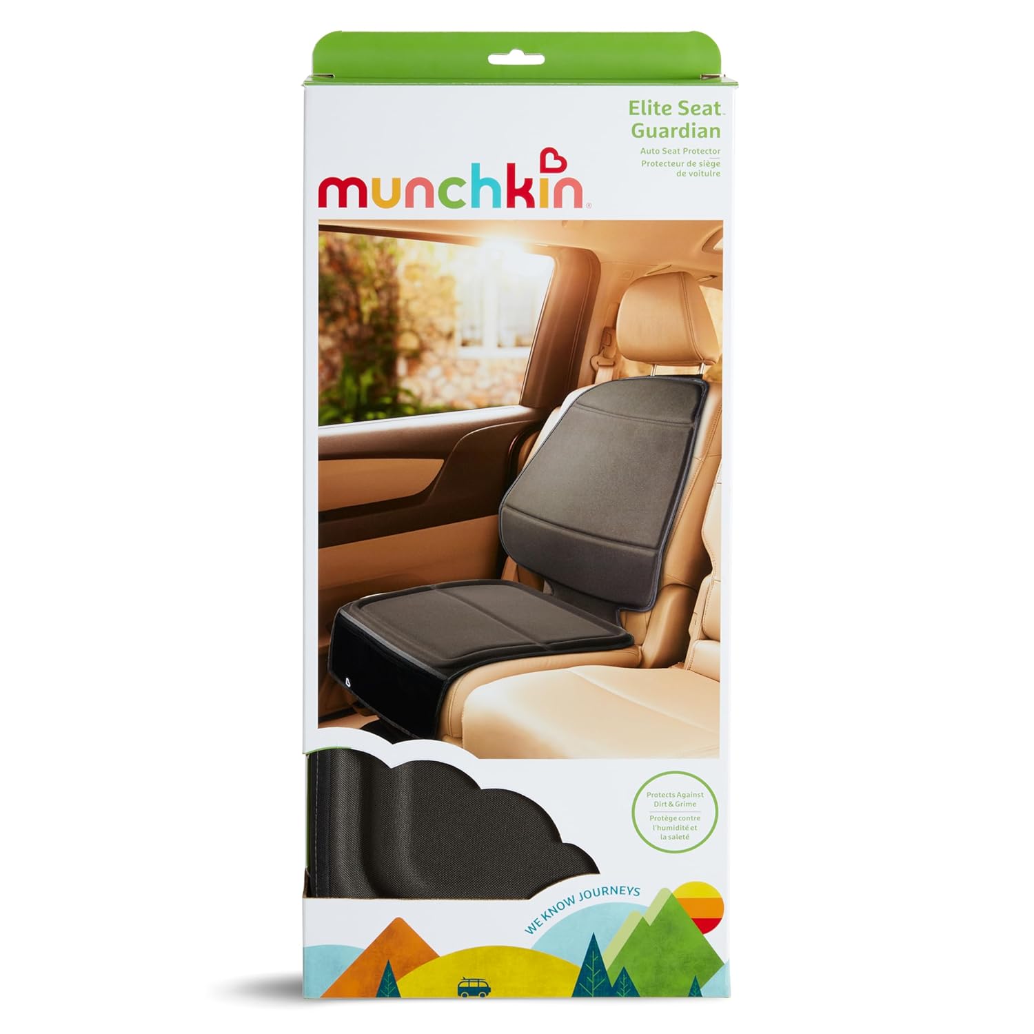 Car Seat Protector for Baby Toddler Dark Grey encalife