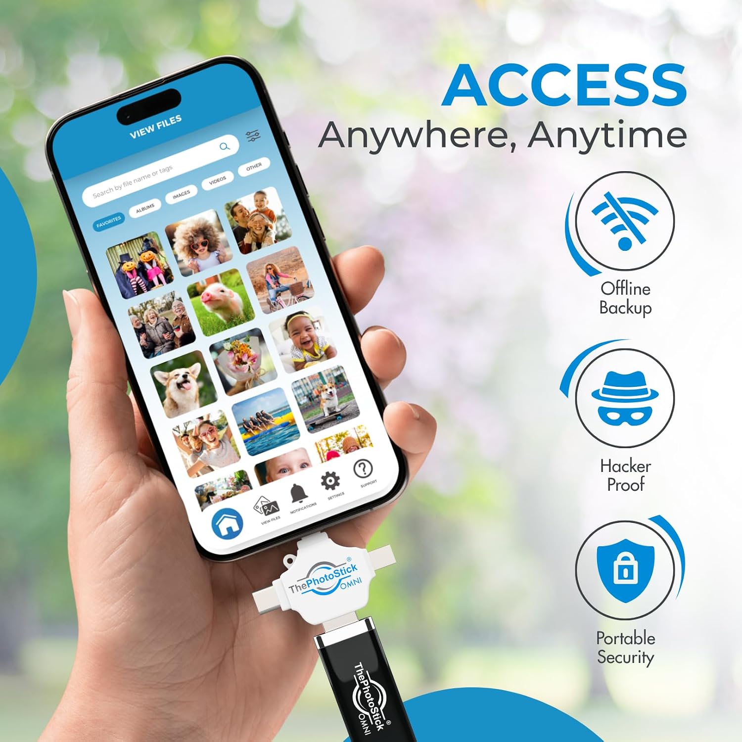128GB Photo Backup Flash Drive for Devices encalife