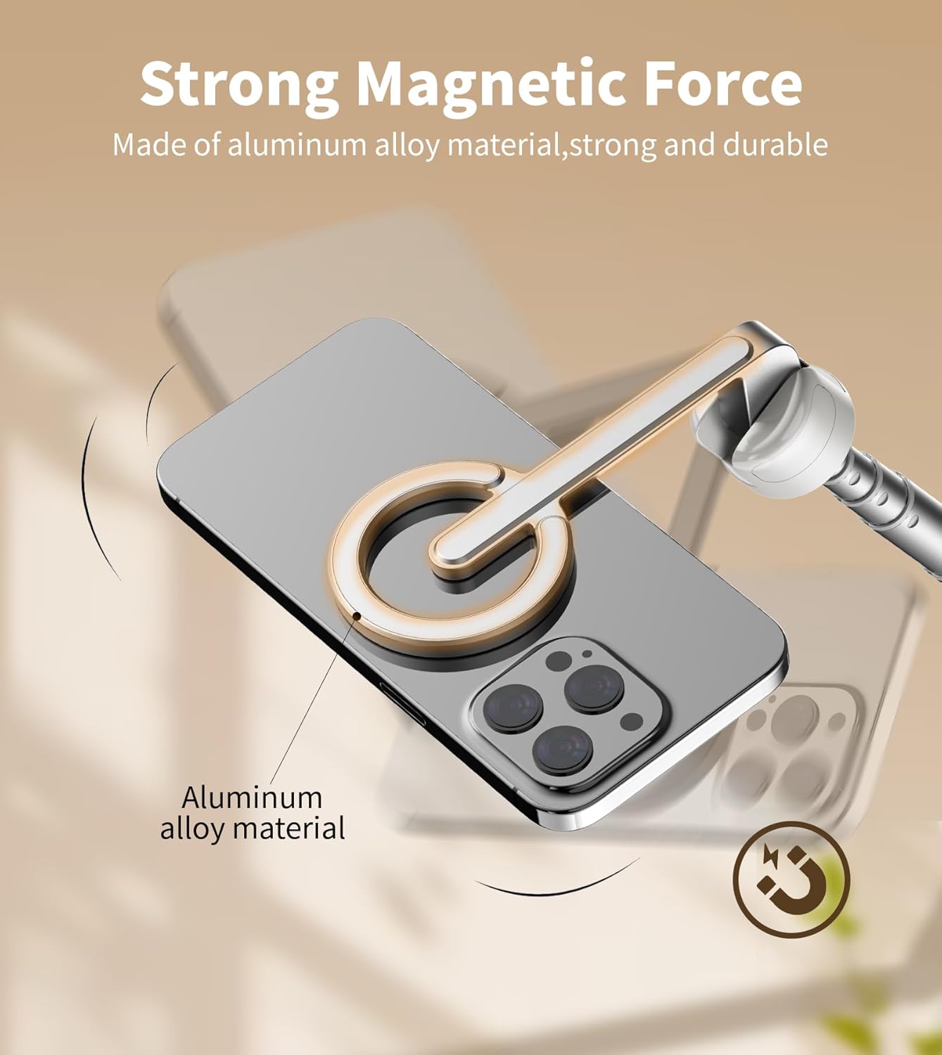 Magnetic Selfie Tripod Mobile Stand For Content Creation encalife