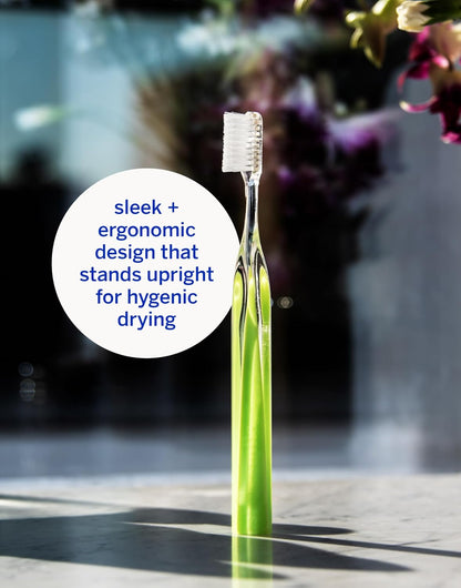 Soft Bristle Crystal Handle Toothbrush encalife