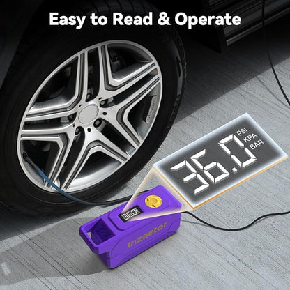 Inzeetor 150PSI Tire Inflator Fast Air Compressor encalife