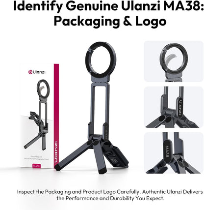 Foldable Magnetic Tripod for Hands-Free Phone Filming encalife