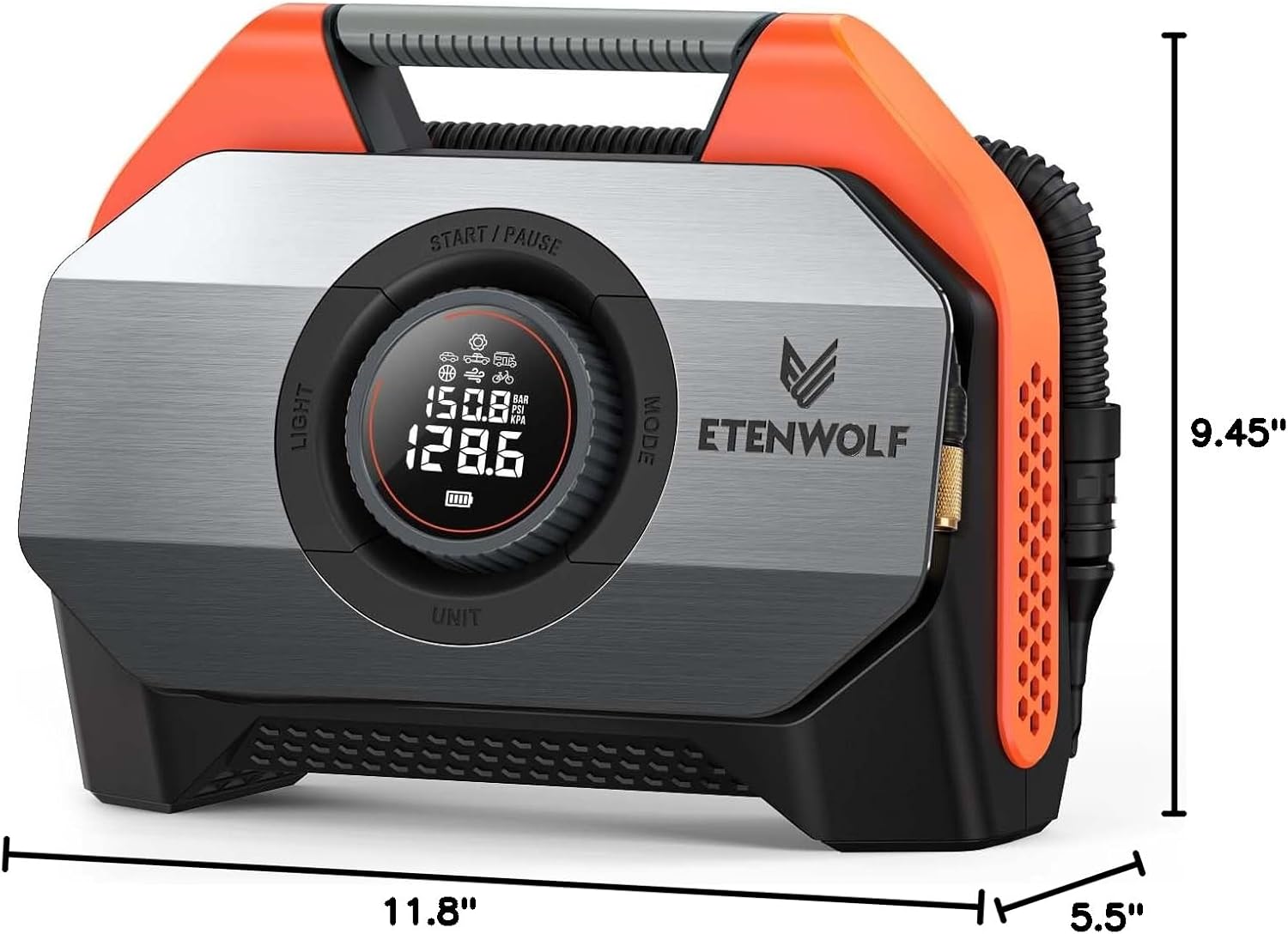 Heavy Duty Cordless Tire Inflator For Trucks encalife