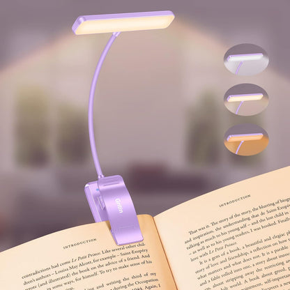 Rechargeable LED Book Light With Adjustable Brightness encalife