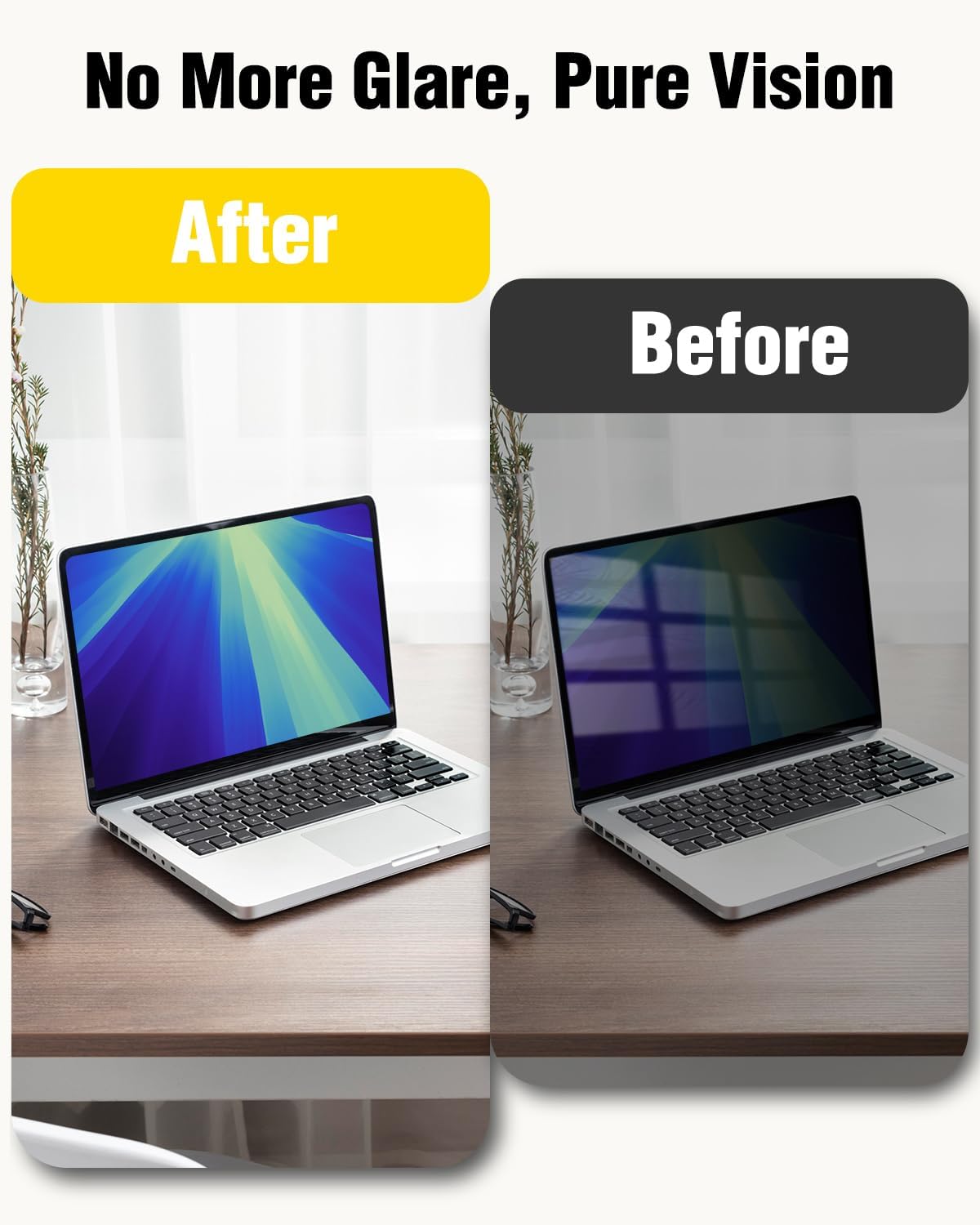 15.6-Inch Magnetic Laptop Privacy Screen Anti-Glare Filter encalife