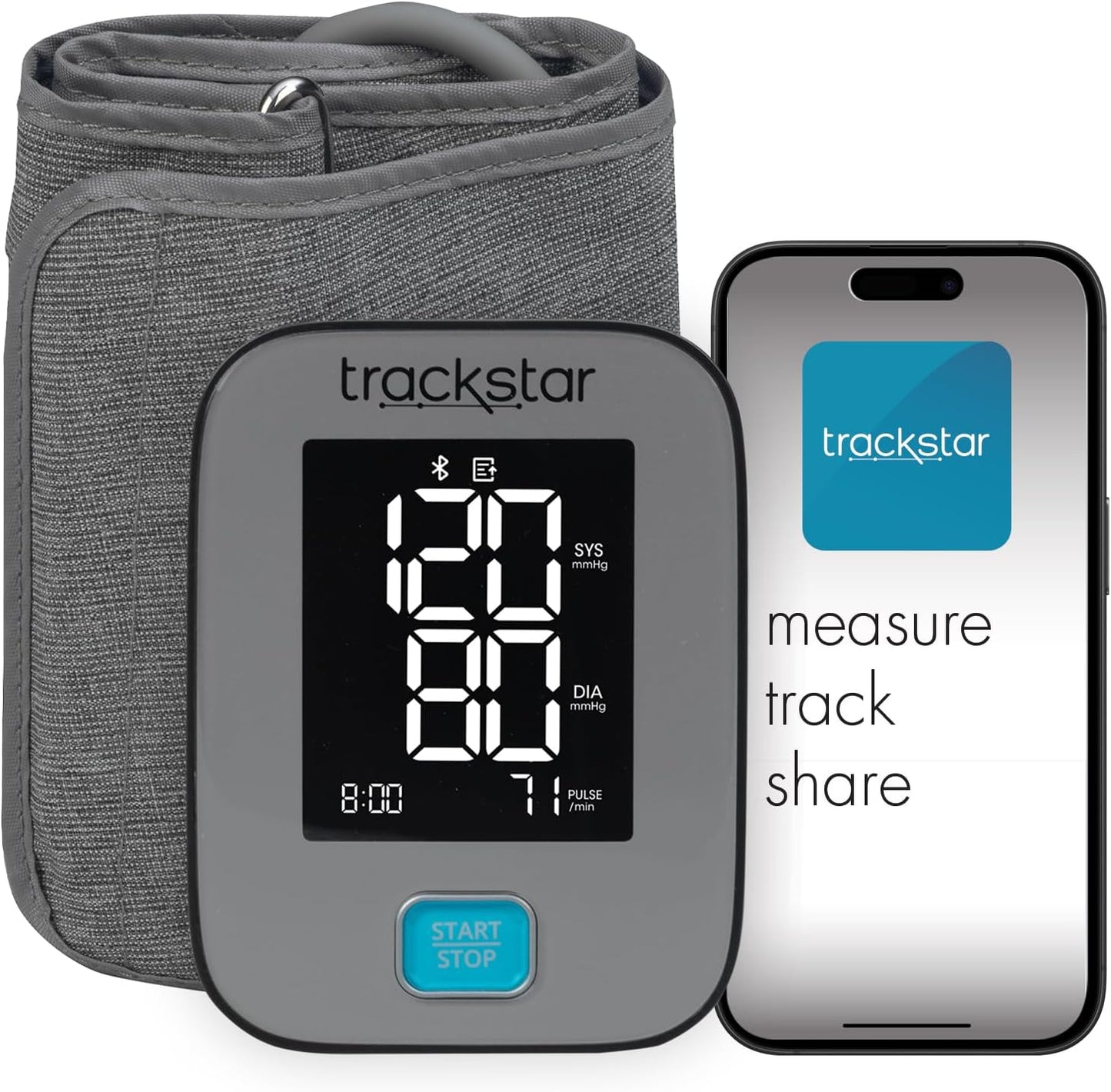 Bluetooth Blood Pressure Monitor Upper Arm Cuff
