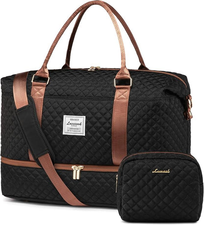 Women’s Weekender Bag with Shoe Compartment | Carry on luggage encalife