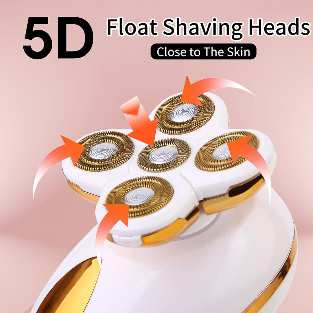 5-in-1 Electric Razor Women Wet Dry Shaver encalife
