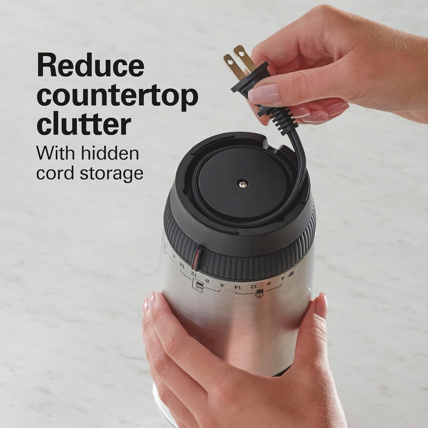 Adjustable Coffee Grinder – 4–14 Cups encalife