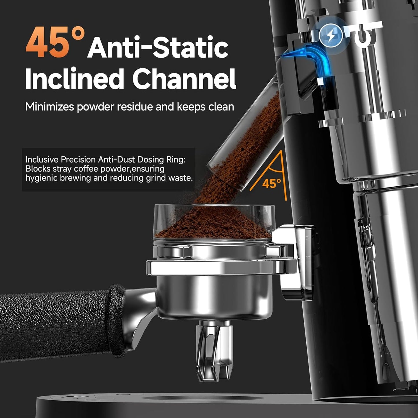Cordless Burr Coffee Grinder – 60 Settings encalife