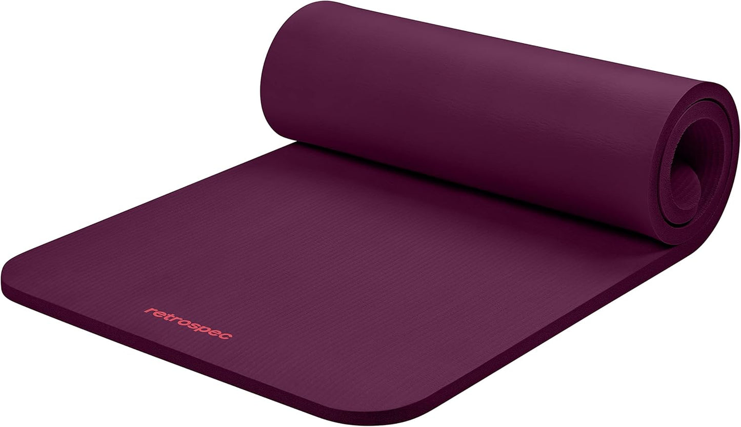Thick Yoga Mat I Non-Slip Exercise I Pilates Mat